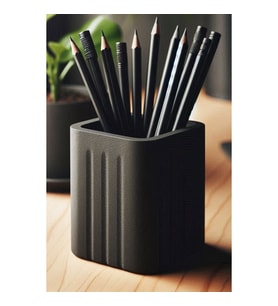 Modern Kare Kalemlik – Minimal Masaüstü Kalem Organizer