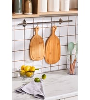 Bambu Kesme ve Sunum Tahtası 33/39 cm, Şık ve Dayanıklı Set
