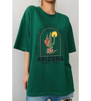 Unisex Arizona Baskılı T-shirt (Yeşil)