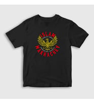 Presmono Unisex Çocuk Siyah Eagle Mma Ufc İslam Makhachev T-Shirt 371039tt