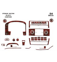 Meriç® Otokar Sultan Comfort Ön Torpido Kaplama Maun 54 Parça 2012-2014 (Maun)