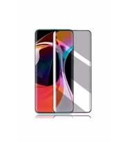Oppo Reno 2Z Ekran Koruyucu Gizli Privacy Full Kavisli Hayalet Cam (Siyah)