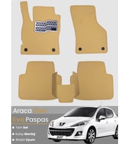 PEUGEOT 207 COUPE (2006-2014) Uyumlu EVA Paspas Tam Set–Araca Özel,Oto Paspas,Kolay Montaj