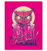 Cakatablo MDF (Ahşap) Tablo Hotline Miami Owl Art