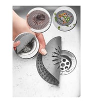 Mithra Life Yuvarlak Silikon Süzgeçli Lavabo Tıpası MIT1068 (Gri)