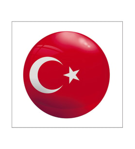 Türk Bayrağı Ay Yıldız Sticker 14 Cm 2 Adet