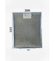 En 26,6 cm Boy 32,3 cm Aspiratör Davlumbaz Metal Yağ Filtresi