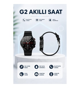 G42 Akıllı Saat Bluetooth Sesli Görüşme NFC iOS ve Android Uyumlu