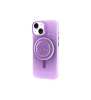 Apple iPhone 15 Uyumlu Kılıf M-safe Şarj Özellikli Tak-Çıkar Pop Soketli Zore Tiktok Kapak (Mor)