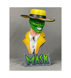 Maske Jim Carrey The Mask Boyalı Büst 15 Cm