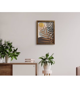 BK Home Doğal Masif Ahşap Çerçeveli Tablo 45x65cm-49