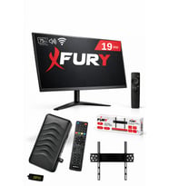 FURY 19’’ (48 Ekran) MonitörÇanaklı/Çanaksız WiFi'li Uydu Alıcısı+TV Askı Aparatı HEDİYE