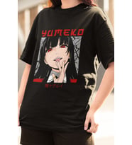 Anime Kakegurui Yumeko Tişört (Siyah)