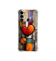PrintiFy Tecno Spark 8c ile Uyumlu Düşlerin Dansı Serisi Zamanın Kalbi Tasarımlı Uv Baskılı Köşe Korumalı Antişok Kılıf