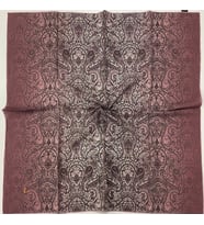 Mandala Desen Elegante Seri Eşarp Eşarp Askısı ile Birlikte 100x100 cm Gül Kurus