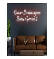 Kumarı Bırakacağıma Bahse Girerim $ Yazılı Neon Tabela