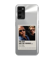 Oppo A55 Uyumlu Hızlı ve Öfkeli Minimalist Poster Desenli Şeffaf Telefon Kılıfı