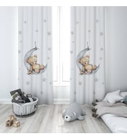 Çocuk Odası Dijital Baskılı 135x260cm Tek Kanat Fon Perde Model 01399