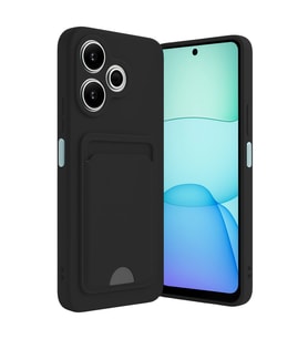 Xiaomi Redmi 13 4g Kılıf Kelvin Kartvizitli Silikon - Siyah