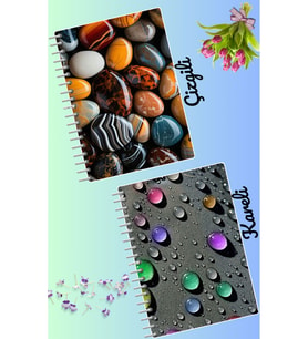 Büyülü tasarımlar defter seti 2 adet A4 boyutu 21*30 çizgili + kareli 60 syf