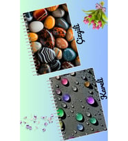 Büyülü tasarımlar defter seti 2 adet A4 boyutu 21*30 çizgili + kareli 60 syf