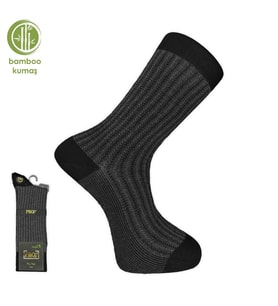 Pro Çorap Gence Bambu Erkek Çorabı Siyah (17101-R1)