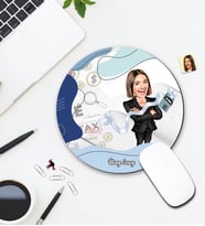 Kişiye Özel Karikatür Muhasebeci Tasarımlı Mouse Pad 059