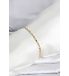 CM 14K Gold Renk Burgu Zincirli Model Kadın Bileklik TJ-BB8286
