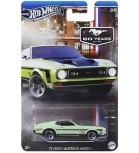Hot Wheels Siver Series Ford Mustang 60 Years Anniversary '71 Ford Mustang Mach 1 Jby52