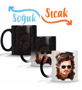 Johnny Depp Sihirli Kupa Bardak Porselen