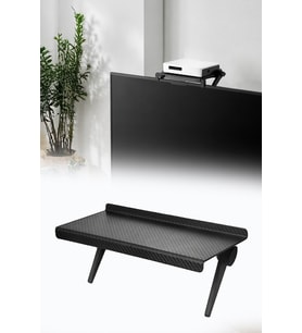 Katlanabilir Televizyon Üstü Raf Ekran Monitör Organizer Stand Kumanda Rafı 26x11,5 cm