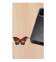 Miyuki Boncuk El Yapımı Renkli Kelebek Telefon Çarmı - Charm (Çok Renkli)