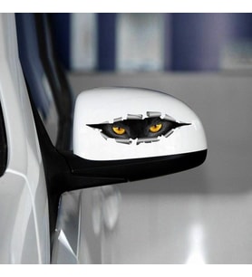 Arabadan Bakan Canavar Göz  Araba Sticker Yapıştırma 17CM