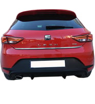 Seat Leon MK3 - 5F (2013-2016) Style Uyumlu Arka Tampon Eki - Difüzör (Plastik)