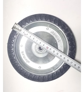 2 Adet 18cm Metal Gövde Pazar Arabası Tekerleği Süper Sağlam Araba Tekeri Çelik 