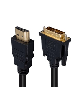 Powermaster PM-12002 HDMI Erkek - DVI Erkek 24+1 Gold Uçlu 1.5 Metre Kablo