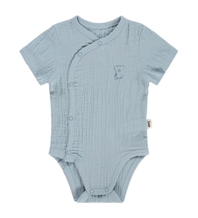 Civil Baby Ayıcık Baskılı 1-18 Ay Çıtçıtlı Badi - Mavi