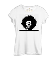 Jimi Hendrix - Tab Beyaz Kadın Tshirt