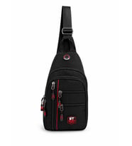 SEVENTEEN Unisex Orta Boy Çok Gözlü Çapraz Askılı Body Bag