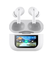BTK-ZR76 ANC Özellikli Dokunmatik LCD Ekranlı TWS Bluetooth 5.4 Kulak İçi Kulaklık Beyaz