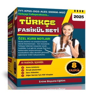 Tüm Sınavlar İçin TÜRKÇE Fasikül Seti (8 Süper Fasikül)