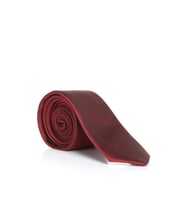 Bordo Slim Fit Düz Renk Dokuma Kravat / DDK-19