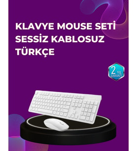Ofis ve Ev Kullanımı İçin Kablosuz Klavye Fare Seti - Ergonomik ve Pratik