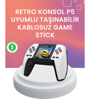 Kompakt Retro Oyun Konsolu  P5 GamePad ile Eski Günlere Dönün