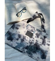Sora – Batik Desenli Kumaş Çanta (Batik Desen Mavi)