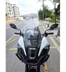 MOTOCAM Honda NX 500 Ön Cam 2025-2026 Model 48cm Şeffaf Renkli 4mm UZUN
