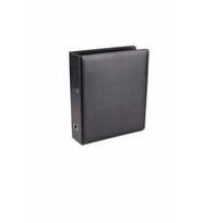 Evrak Sunum Tanıtım Firma Klasörü 7 cm 2 Halkalı A4 520 Yaprak Kapasiteli Ring Binder File Vegan 28x32 cm (Siyah)