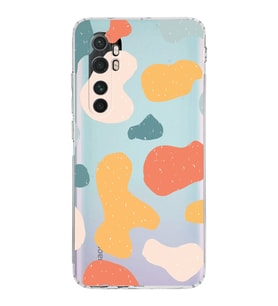Xiaomi  Mi Note 10 Lite  Kamera Korumalı Kapak Grunge Tasarımlı Şeffaf  Kılıf