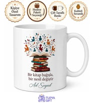 Kitap Bağışçısı Okuyan Nesil Kupa Bardak Hediye