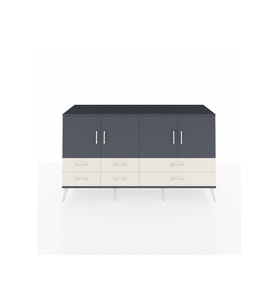 Hyperion Konsol 6 Raflı 6 Çekmeceli 4 Kapaklı 176x44x99 Antrasit-Antrasit/Aytaşı